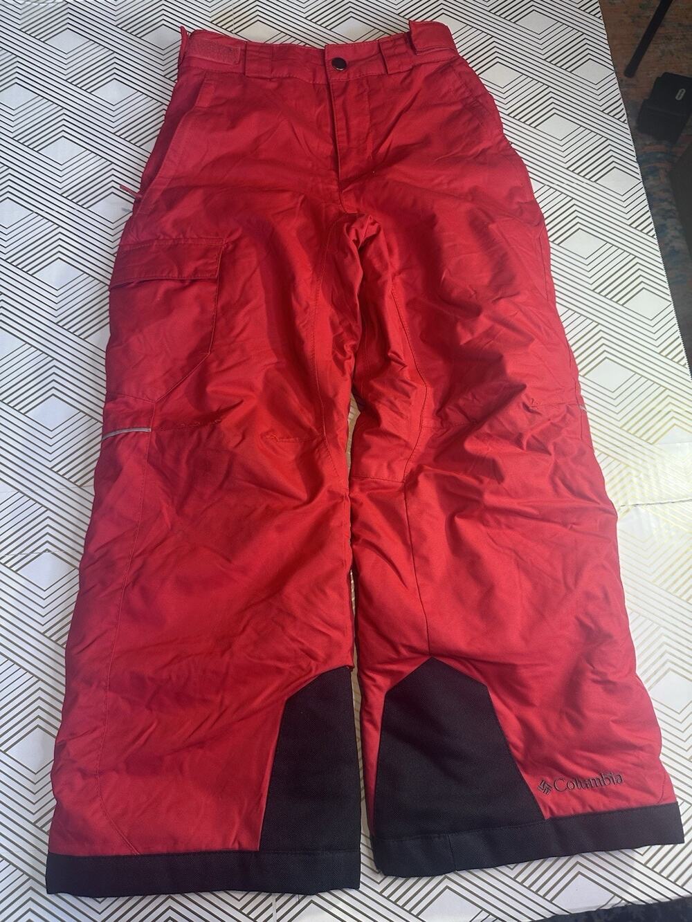 Columbia Bugaboo snow pants/black reinforced knees, for youth ski activities